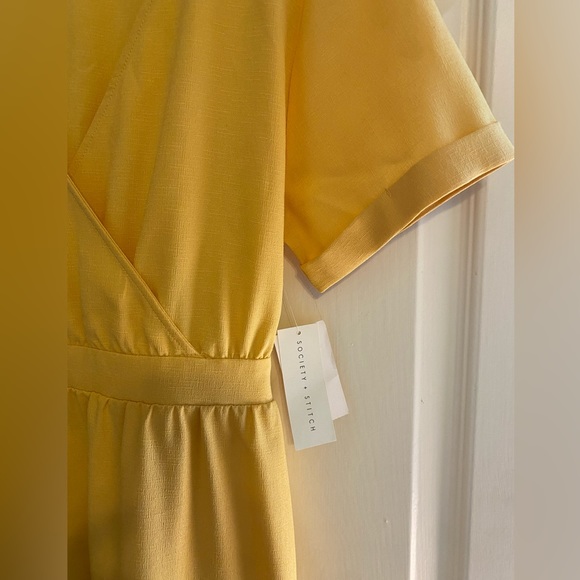 SOCIETY + STITCH Tie Back Midi Dress-NWT - Picture 2 of 5